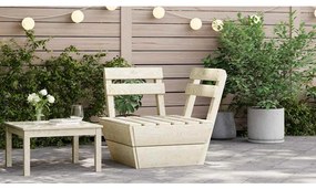 vidaXL Καναπές Γωνιακός Τμηματικός από Παλέτες Εμποτ. Ξύλο Ερυθρελάτης