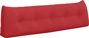 vidaXL Μαξιλάρι Πλάτης Κόκκινο 160 x 24 x 50 εκ ύφασμα