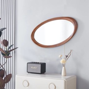 Καθρέφτης επιτοίχιος Nextdeco 81x45εκ. πλαίσιο MDF - PVC σκούρο χρώμα