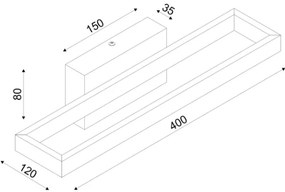 Επιτοίχιο Φωτιστικό LED Aelia