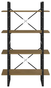 ΒΙΒΛΙΟΘΗΚΗ ΜΕ 4 ΡΑΦΙΑ ΚΑΦΕ 80 X 30 X 140 ΕΚ. ΜΑΣΙΦ ΞΥΛΟ ΠΕΥΚΟΥ 806465