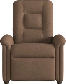 vidaXL Πολυθρόνα Ανακλινόμενη Ηλεκτρική Καφέ Υφασμάτινη