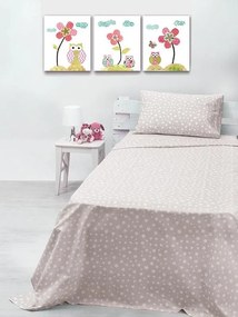 Σετ Σεντόνια cotton feelings 22 Grey Μονό με λάστιχο(105x205+30)