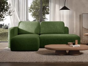 Γωνιακός καναπές Cozy-Prasino-Αριστερή