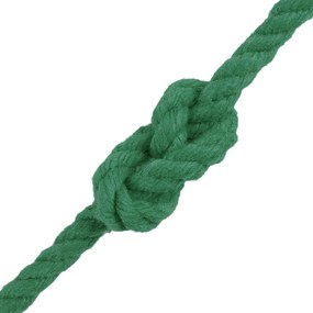 vidaXL Cotton Twine 2 τμχ. 2 mm 100 m Πράσινο 100% Βαμβάκι
