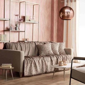 Ριχτάρι 658/22 Καφέ Wenge Gofis Home Τριθέσιο 180x310cm Cotton-Polyester