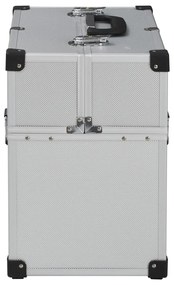 vidaXL Εργαλειοθήκη Ασημί 38 x 22,5 x 34 εκ. Αλουμινίου