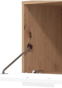 Κέντρο Ψυχαγωγίας - Σύνθεση Mataro Artisan Oak - Λευκό 185x35x155 εκ.