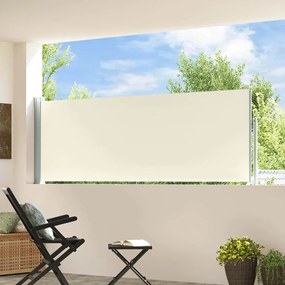 vidaXL Σκίαστρο Πλαϊνό Συρόμενο Βεράντας Κρεμ 100 x 314 εκ.