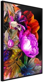 Αφίσα - Flower Sonata - 30x45 - Μαύρο - Χωρίς πασπαρτού