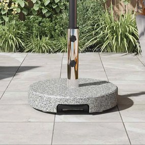 vidaXL Βάση ομπρέλας Γκρι Ø 45 x 37.5 εκ. Γρανίτης