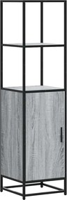 vidaXL Highboard Grey Sonoma Κατασκευασμένο ξύλο και μέταλλο