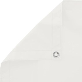 vidaXL Οθόνη Μπαλκονιού Λευκός 100 x 600 cm Ύφασμα Όξφορντ