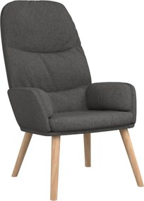 vidaXL Πολυθρόνα Relax Σκούρο Γκρι Υφασμάτινη