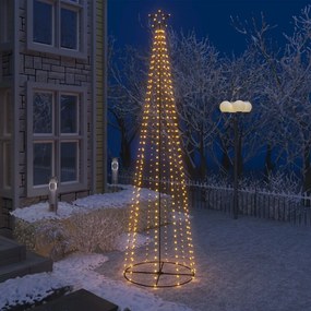 vidaXL Χριστουγ. Δέντρο από Φωτάκια 400 LED Θερμό Λευκό Φως 100x360εκ.