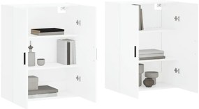 vidaXL Ντουλάπια Τοίχου 2 τεμ. Λευκά 69,5 x 34 x 90 εκ.