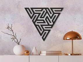 Intra απο ξύλο plywood 3mm-4mm πάχος - Αφηρημένη τριγωνική διακόσμηση τοίχου Δίασταση 30x30 cm Intraeaxys-eoxl4mvo