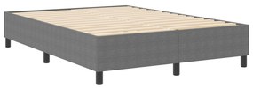 vidaXL κρεβάτι με ελατήριο  Ανοιχτό γκρι 160x200 εκ. από μήτρα κορντούρας