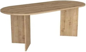 Τραπέζι Cortado Megapap χρώμα sapphire oak 200x90x74εκ.
