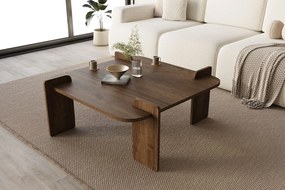Τραπεζάκι Σαλονιού Καρυδί SAPROR 90x90x35