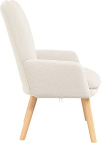 vidaXL Πολυθρόνα Κρεμ 63 x 67 x 94 εκ.