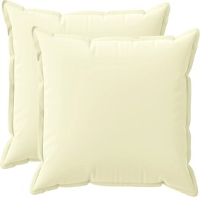 vidaXL Κάλυμμα Μαξιλαριού 2 τμχ. HOUTEN Κρεμ 60 x 60 cm Πολυεστέρας