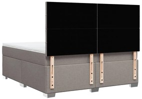 ΚΡΕΒΑΤΙ BOXSPRING ΜΕ ΣΤΡΩΜΑ TAUPE 180X200 ΕΚ. ΥΦΑΣΜΑΤΙΝΟ 3292871