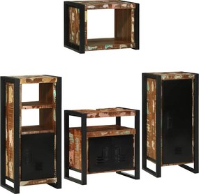 vidaXL Σετ Επίπλων Μπάνιου 4 τμχ. Πολύχρωμο 55 x 35 x 60 εκ.