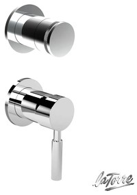 La Torre Industrial Chrome Μίκτης Εντοιχισμού 2 Εξόδων με Εκτροπέα περιστροφικό 12051SP-100 34374-100