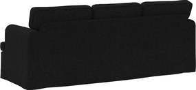 vidaXL Καναπές Μαύρο 201 x 80 x 85 εκ ύφασμα