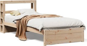 vidaXL Πλαίσιο Κρεβατιού Κεφαλάρι 75x190εκ. Μασίφ Πεύκο
