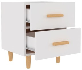 vidaXL Κομοδίνα 2 τεμ. Λευκά 40 x 35 x 47,5 εκ.