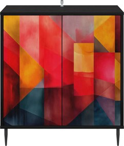 vidaXL Πλαϊνό γραφείο HEESCH Μαύρη Δρυς 69 x 33 x 76 εκ.