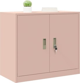 vidaXL Ντουλάπι αποθήκευσης Ροζ 80 x 40 x 70 εκ Ατσάλι