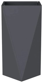 vidaXL Γλάστρα Ανθρακί 40 x 40 x 75 cm Ατσάλι