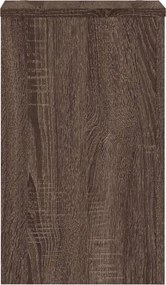 vidaXL Βάσεις Φυτών 2 Τεμ. Καφέ Δρυς 30x30x50 εκ. Επεξεργασμένο Ξύλο