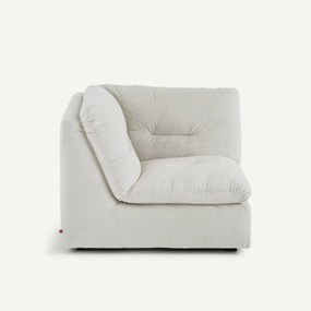 Γωνιακή πολυθρόνα σύνθεσης 90° από λινό βελούδο, GIULIANO