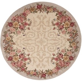 Χαλί Canvas Aubuson 822 J Beige-Multi Royal Carpet 150X150cm Round