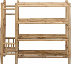 vidaXL Ράφι Παπουτσιών με ράφι Φυσικό 88 x 27 x 80 εκ. Μπαμπού