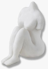 Διακοσμητικό Γλυπτό Sitting Woman Art Piece - Πέτρα Ρητίνης Off White W9 x L13 x H14 cm METTE DITMER