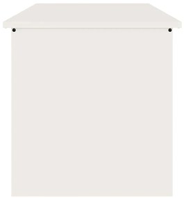 vidaXL Κουτί αποθήκευσης εξωτερικών χώρων Λευκό 80 x 50,5 x 50 εκ.