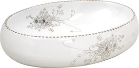vidaXL Νιπτήρας Οβάλ Λευκός 59 x 40 x 15 εκ. Κεραμικός