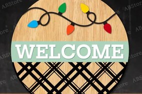 Σετ των 3 Intra απο ξύλο plywood 3mm-4mm πάχος Χριστουγεννιάτικο στρογγυλό σημάδι κοπής με λέιζερ Δίασταση 15x15 cm INTRAFABR-106049187