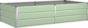 vidaXL Γλάστρα Παστέλ Πράσινο 195 x 100 x 45 εκ Επικαλυμμένος Χάλυβας
