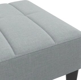 vidaXL Υποπόδιο Ανοιχτό Γκρι 77x55x31 εκ. Υφασμάτινο