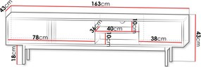 Έπιπλο τηλεόρασης Alsy Reg I-Mpez Anoixto