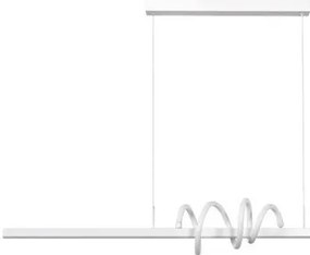 Κρεμαστό Φωτιστικό Οροφής LED 40W 3CCT Αλουμίνιο-Ακρυλικό Inlight-6075-WH-Λευκό 6075-WH
