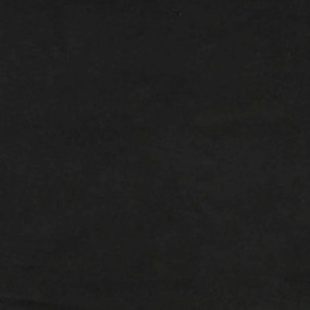 vidaXL Καναπέ με κουβέρτα Μαύρο 56,5 x 70 x 110 εκ Βελούδο