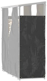 Outsunny Κάλυμμα για Ράφι Ξυλοκάμινου, Σετ 2 τεμαχίων, Ανθεκτικό στις Καιρικές Συνθήκες &amp; Στη Σκόνη, 148 x 62 εκ., Μαύρο