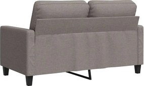 vidaXL Καναπές Διθέσιος Taupe 120 εκ. Υφασμάτινος